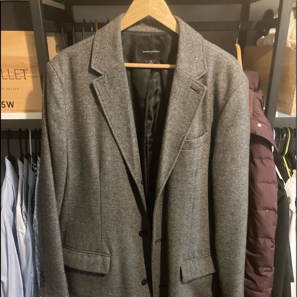 Banana Republic Long Wool Coat.  Size Xl